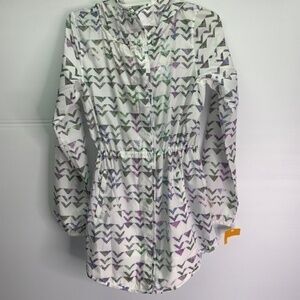 Champion Hooded Jacket Size XS Lightweight Travel Athleisure NWOT Geometric